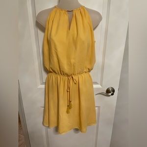 NWT White House Black Market WHBM tie waist blouson dress